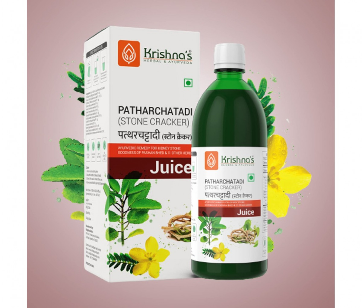 Ayurscape - Front image of Krishna's Patharchatadi Swaras 1Ltr