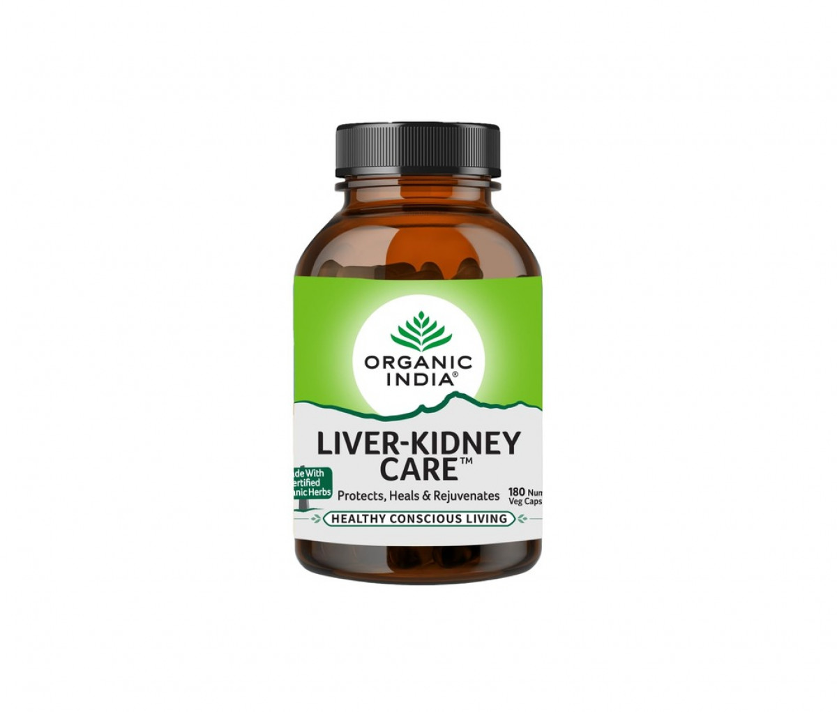 Ayurscape - Front image of Organic India Liver Kidney Care Capsules 180 Capsules