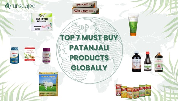 Top 7 Must Buy Patanjali Products Globally - Patanjali product on a world map and globe