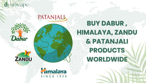 Buy Dabur, Himalaya & Ayurvedic Brands Worldwide - A globe with brand logos